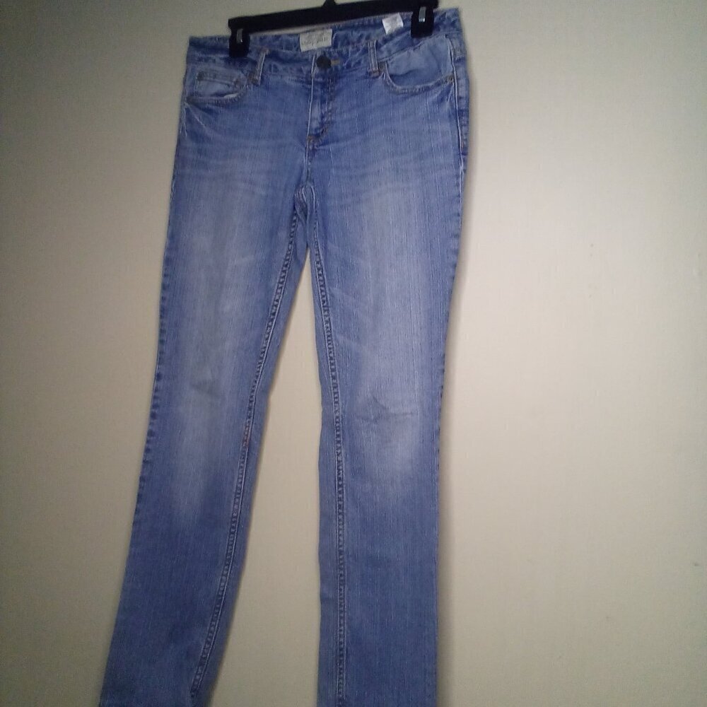 Aeropostale Jeans 5 6 Short Bayla Skinny Light Wash Blue